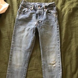 Selvedge 501s Skinny Jeans